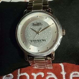 Coach silver boyfriend watch